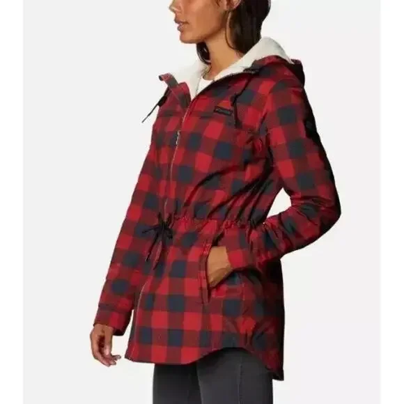 Columbia Women's Chatfield Hill Plaid Fleece-Lined Utility Jacket, Size - Small - Picture 6 of 6